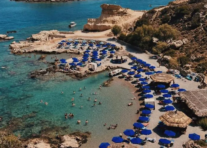 Grande Blue With Private Bay * Archangelos (Rhodes)